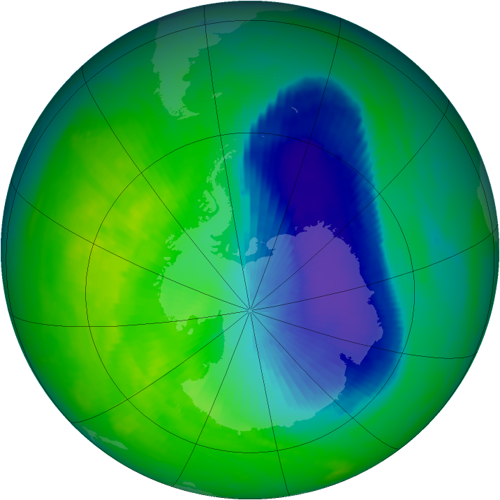Ozone Map 2000-11-01